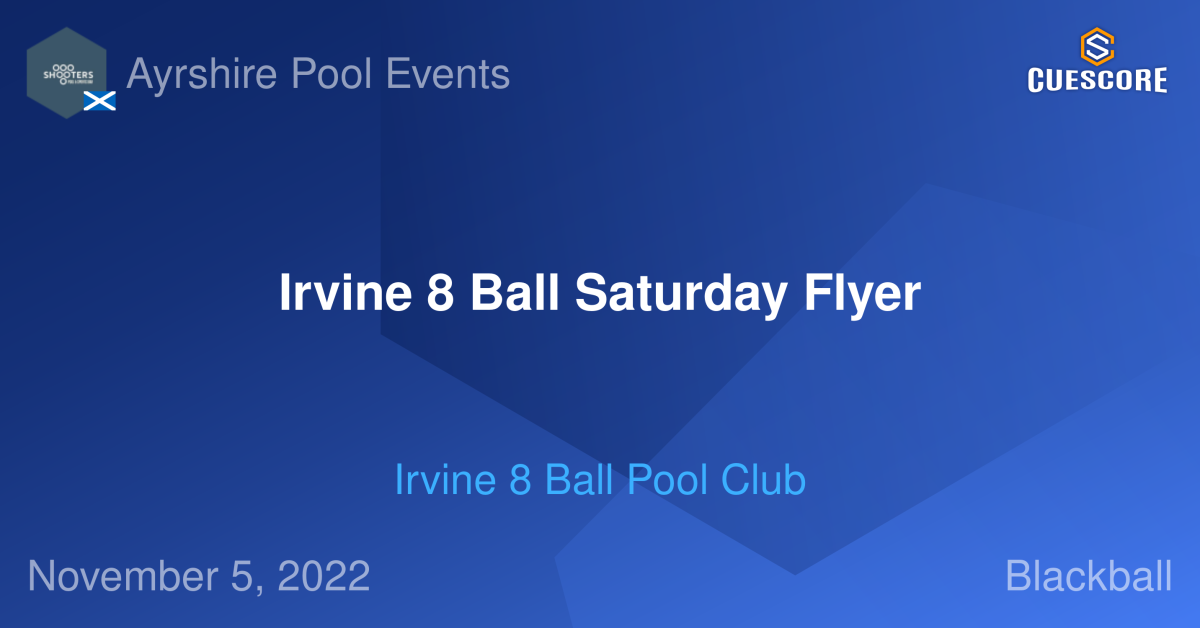 Irvine 8 Ball Pool Club